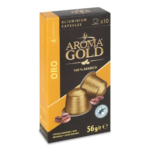 Кава мелена Aroma Gold Oro в капсулах