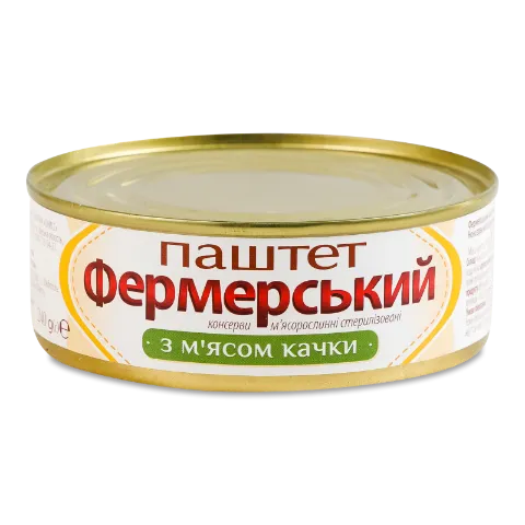 Паштет Фермерський з м'ясом качки