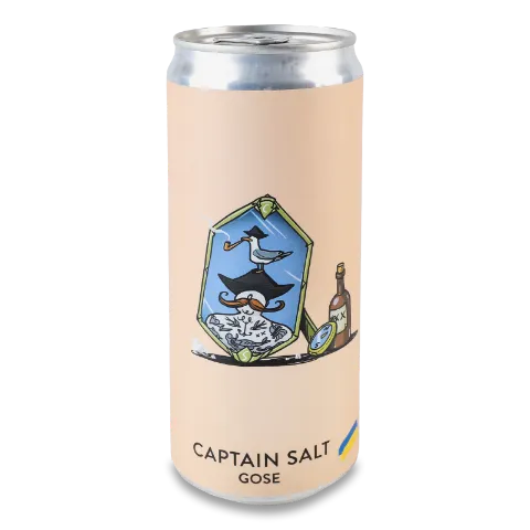 Пиво Varvar Captain Salt світле нефільтроване з/б