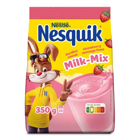 Суміш для напою Nesquik Milk-Mix зі смаком полуниці