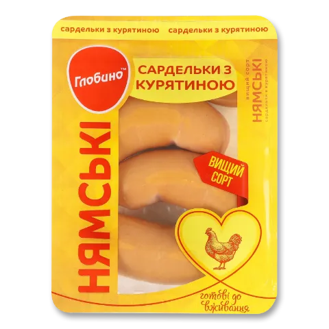 Сардельки Глобино Нямські з курятиною в/г