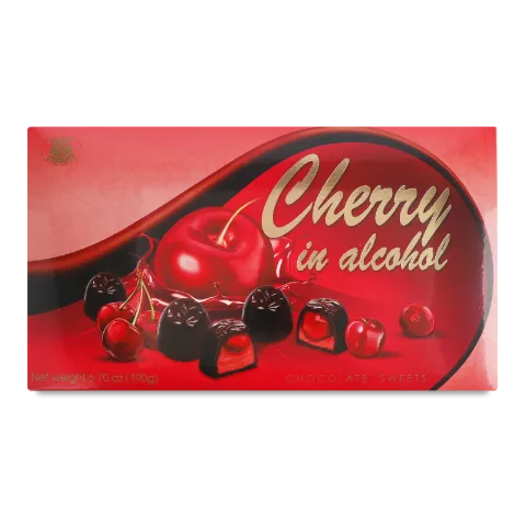 Цукерки «Бісквіт-Шоколад» Cherry in alcohol
