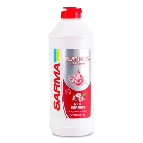 Гель для миття посуду Sarma Platinum Червоні ягоди