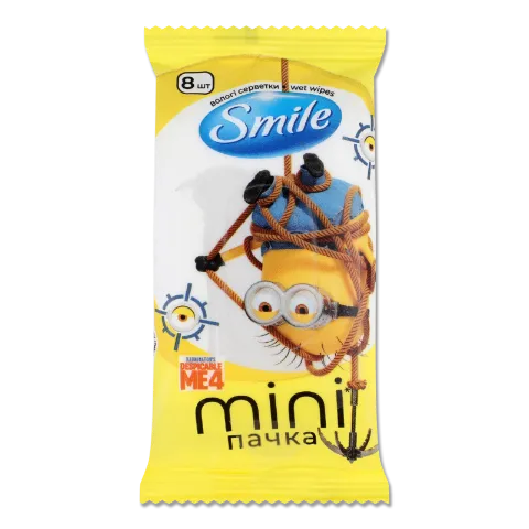 Серветки вологі Smile Minions mini