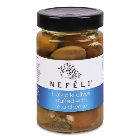 Оливки Nefeli Халкідіки фарширов сиром фета в олії