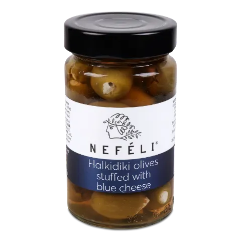Оливки Nefeli Халкідіки зелені фарш блак сир розс