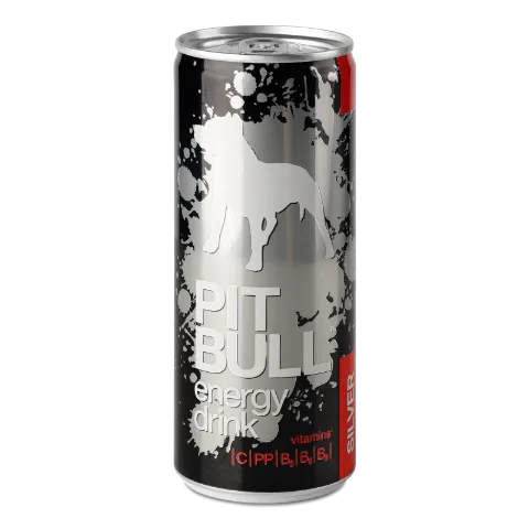 Напій енергетичний Pit Bull Silver безалкогольний сильногазований з/б