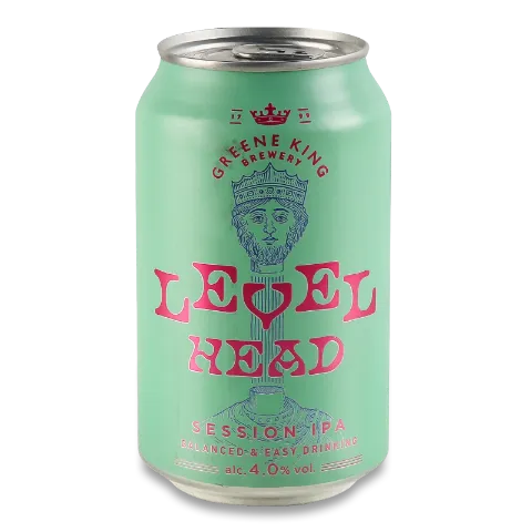 Пиво Green King Level Head світле з/б