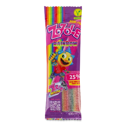 Цукерки Zozole Raibow з фруктовим смаком желейні