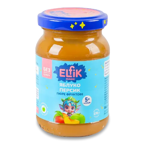 Пюре Elfik Magic яблуко-персик