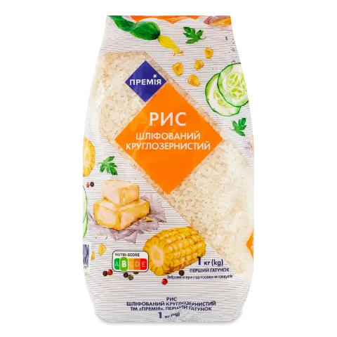 Рис Премія шліфований круглозернистий