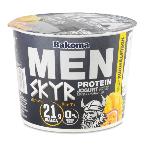 Йогурт Bakoma MEN SKYR протеїн смак манг-марак 2%