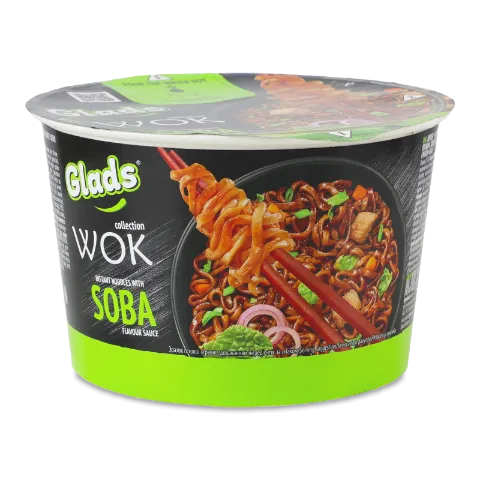 Локшина Glads Wok Soba з соусом швидкого приготув