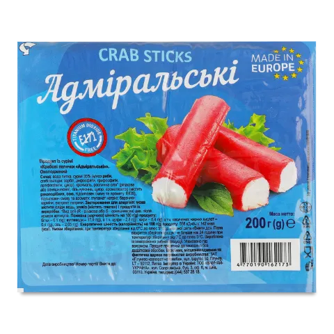 Палички крабові Адміральські охолоджені