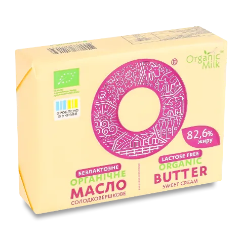 Масло солодковершкове Organic Milk безлактозне 82,6%