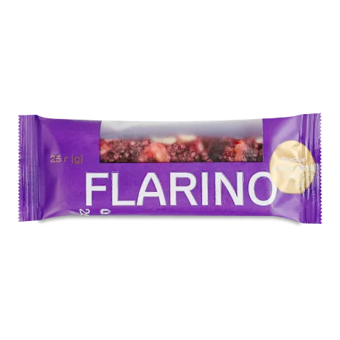 Батончик Flarino з фундуком, смородиною та м'ятою