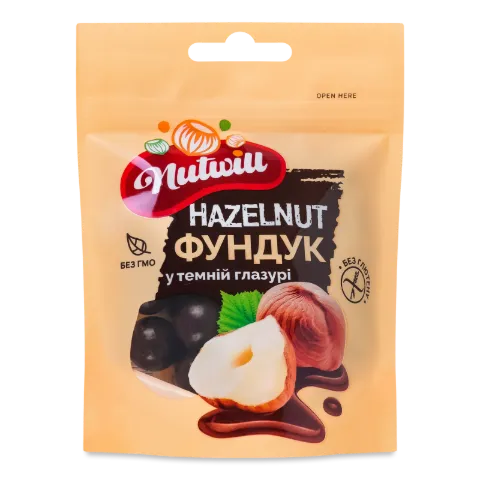 Фундук Nutwill у темній глазурі