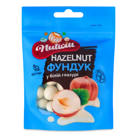 Фундук Nutwill у білій глазурі