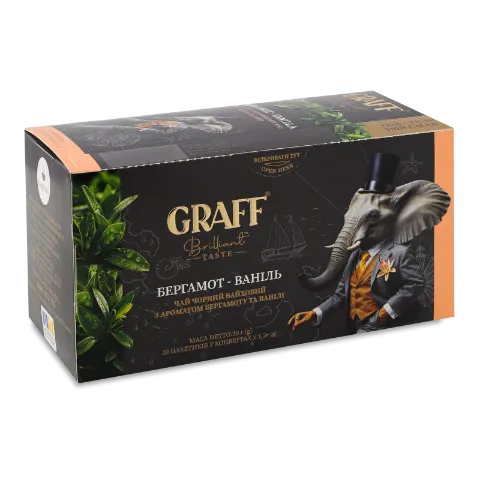 Чай чорний Graff Бергамот і ваніль