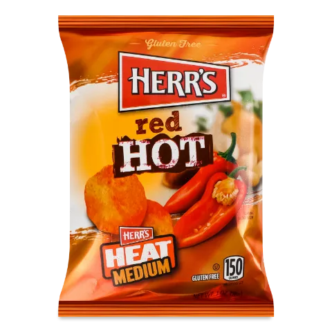 Чипси Herr's картопляні гострі з червоним перцем