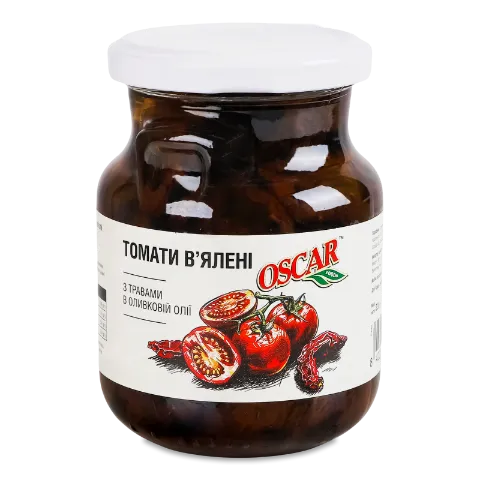 Томати Oscar Foods в'ялені з травами в оливк олії