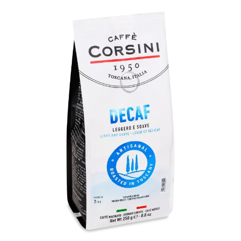 Кава мелена Caffe Corsini Decaf без кофеїну смаж