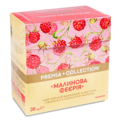 Чай чорний Премія Малинова феєрія в пірамідках