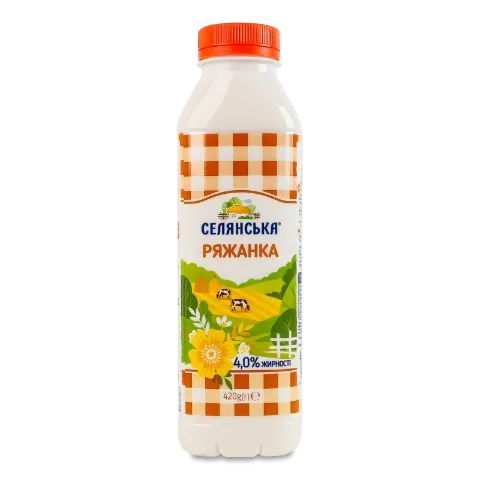 Ряжанка Селянська 4%, пляшка