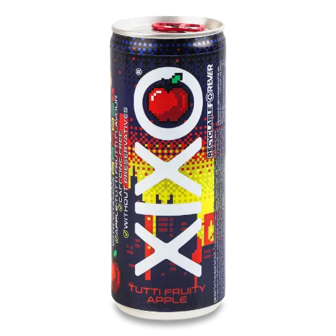 Напій Xixo Tutty Fruity Apple безaлкогольний газований з/б