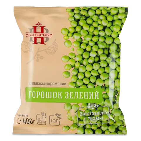 Горошок Highberry зелений швидкозаморожений