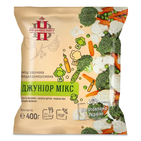 Суміш овочева Highberry Джуніор мікс швидкозаморож
