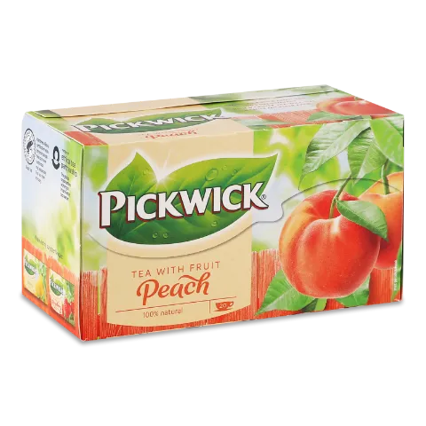 Чай чорний Pickwick ароматиз зі шматочками персика