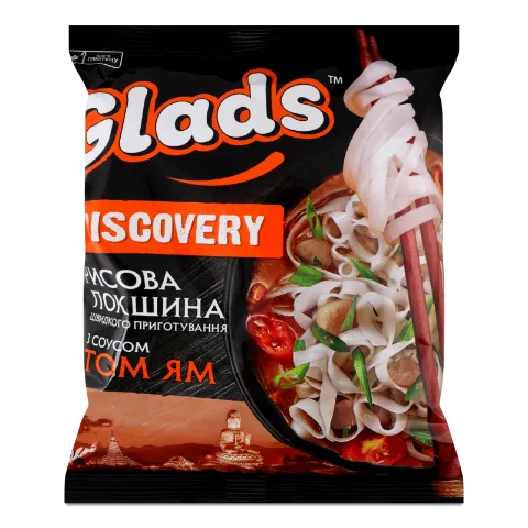 Локшина Glads Discovery рисова з соусом Том Ям