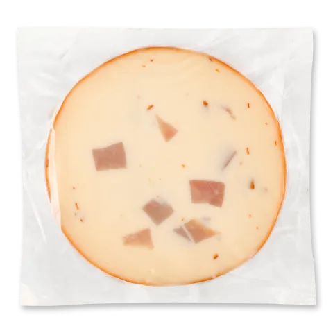 Сир плавлений Mlekpol копчений з шинкою 45%