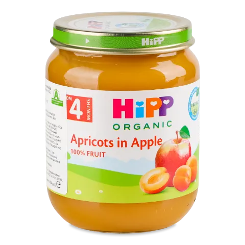 Пюре Hipp абрикос-яблуко органічне