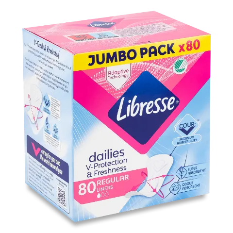 Прокладки щоденні Libresse Freshnes Regular