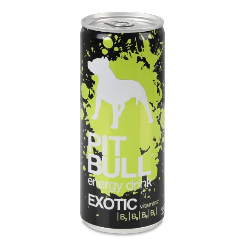 Напій енергетичний Pit Bull Exotic безалкогольний сильногазований з/б