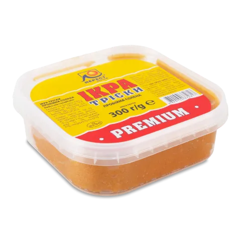 Ікра тріски Нерест Premium пробійна солена
