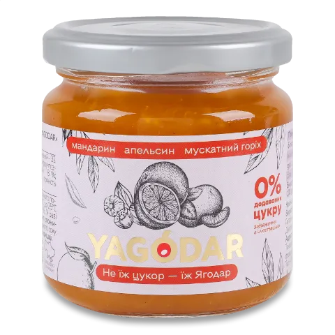 Джем Yagodar Мандарин апельсин мускатний горіх