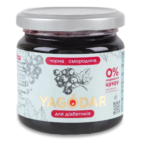 Джем Yagodar Чорносмородиновий з сорбітом
