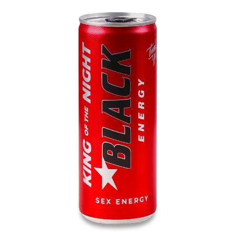 Напій енергетичний Black Energy Sex газ з/б