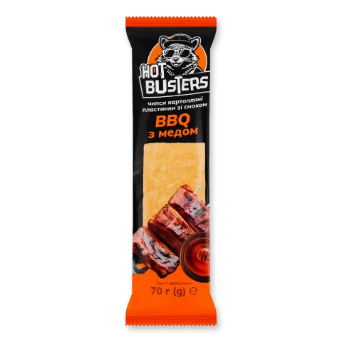 Чипси Hot Busters смак BBQ з медом