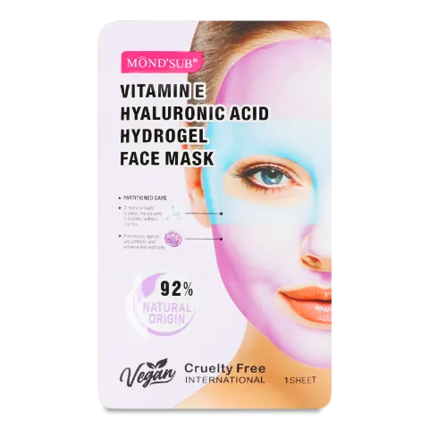 Маска для обличчя Mond'Sub з вітамін Е гідрогелева