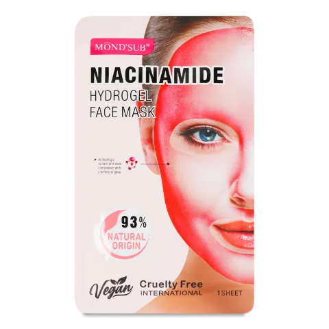Маска для обличчя Mond'Sub з ніацинін гідрогелева