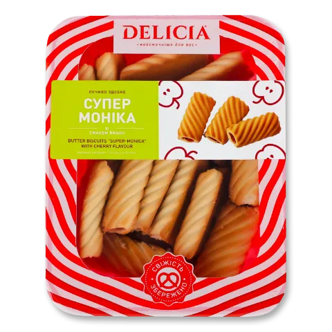 Печиво Delicia Супер-Моніка зі смаком вишні