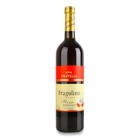 Вино плодове Fratelli Fragolino Rosso черв н/сол