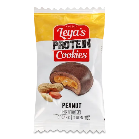 Печиво Leya's протеїнове з арахісом в темн шокол