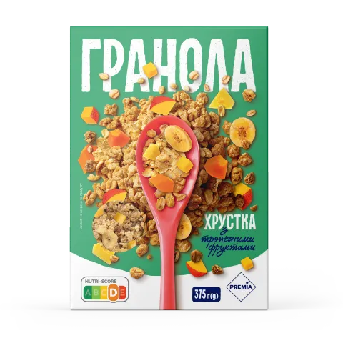 Гранола PREMIA з тропічними фруктами