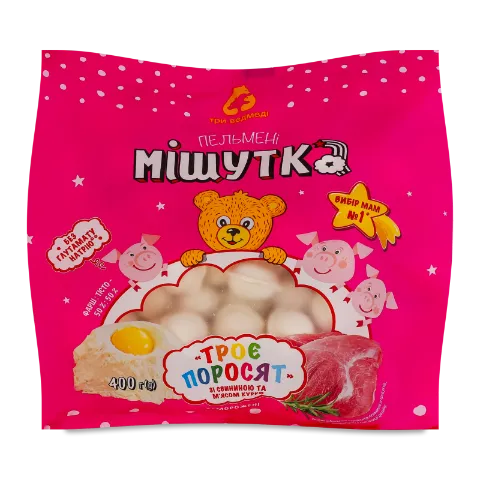 Пельмені Три ведмеді Мішутка Троє поросят свин кур