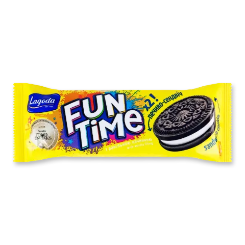 Печиво-сендвіч Lagoda Fun Time з ванільн начинкою